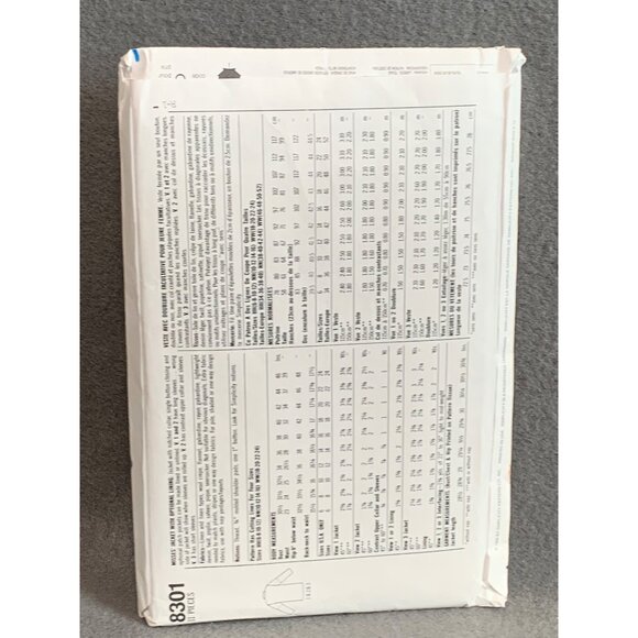 Simplicity 8301 4-Hour Jacket Pattern 6-12 For Women - Picture 2 of 2